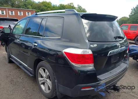 2012 Toyota Highlander Limited V6 z USA, uszkodzony, nr VIN 5TDDK3EH6CS128269